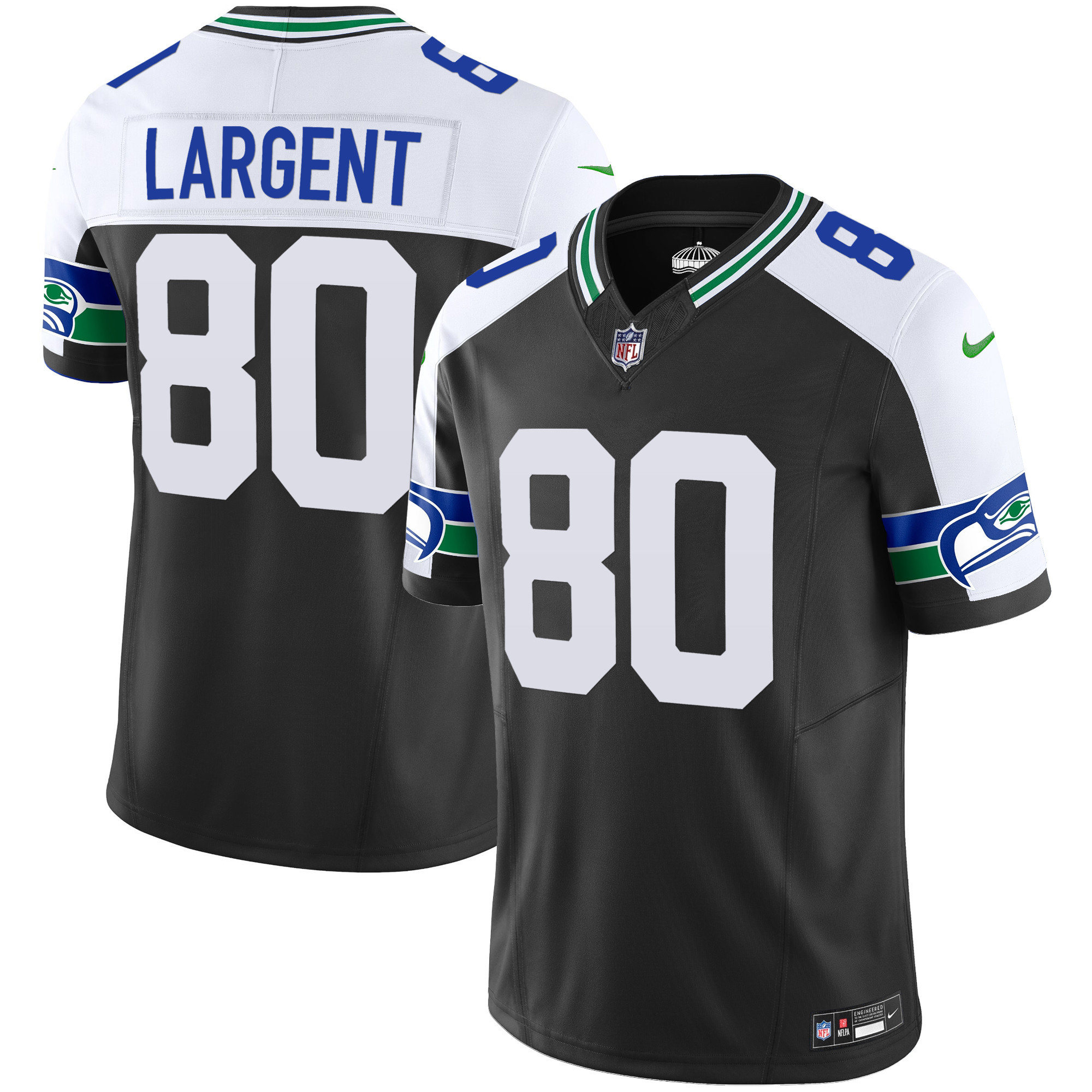 Men's Seahawks Throwback Vapor Limited Jersey - All Stitched - Image 6