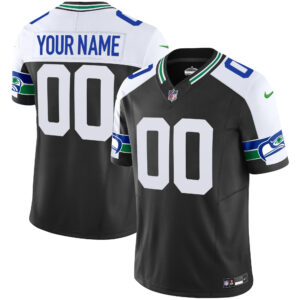 Seahawks Throwback Vapor Limited Custom Jersey - All Stitched