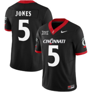 Men's Jones #5 Cincinnati Bearcats Black Limited Jersey - All Stitched