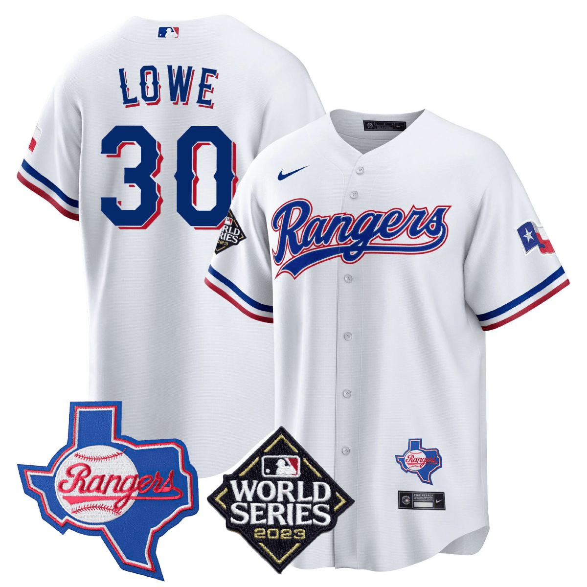 Men’s Texas Rangers 2023 World Series & Texas State Patch Cool Base Gold Jersey V2 – All Stitched - Image 15