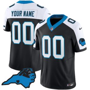 Panthers Vapor Limited Custom Jersey - Carolina Patch - All Stitched
