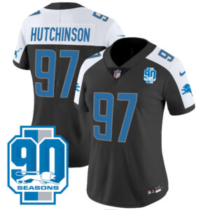 Women's Detroit Lions 90th Year Patch Jersey - All Stitched
