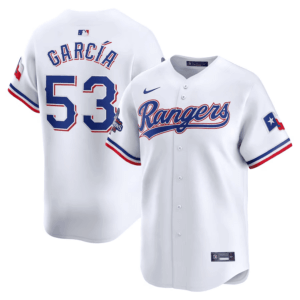 Adolis Garcia Texas Rangers Home 2023 World Series Champions Limited Jersey - White - All Stitched