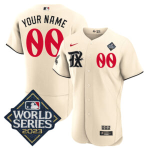 Texas Rangers 2023 World Series City Connect Flex Base Custom Jersey - All Stitched