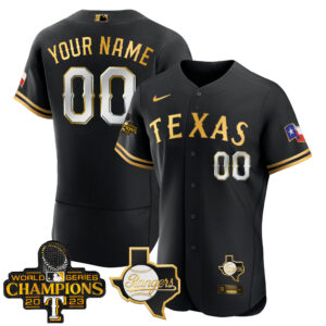 Texas Rangers 2023 World Series Champions Flex Base Custom Jersey V2 - All Stitched