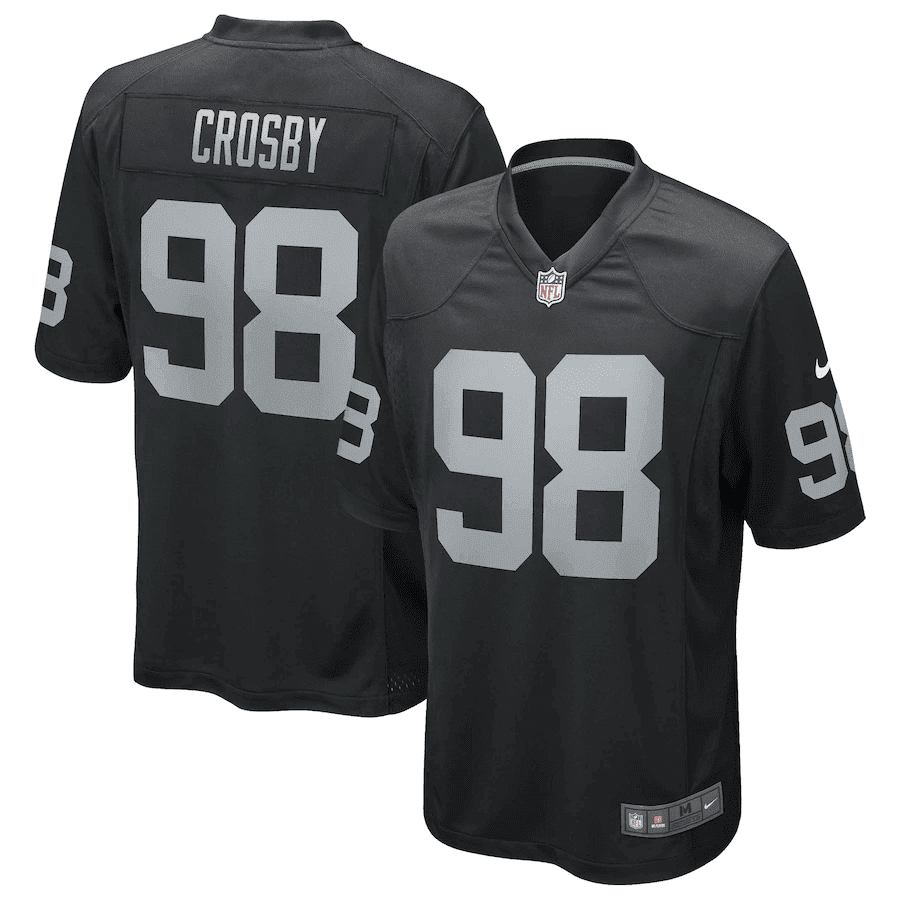 Maxx Crosby Las Vegas Raiders Black Game Jersey - All Stitched