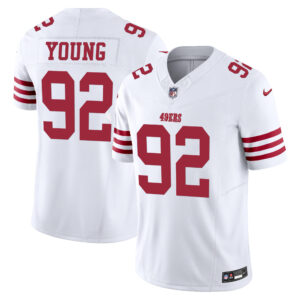 Chase Young San Francisco 49ers White Jersey - All Stitched