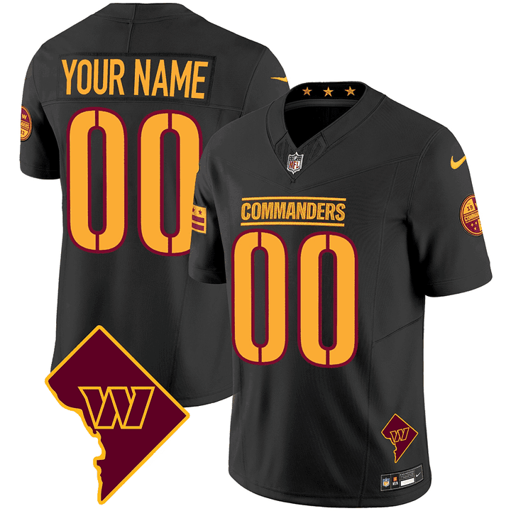 Washington Commanders Washington DC Map Patch Custom Jersey - All Stitched - Image 4