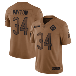 Walter Payton Chicago Bears 2023 Salute To Service Jersey - Brown
