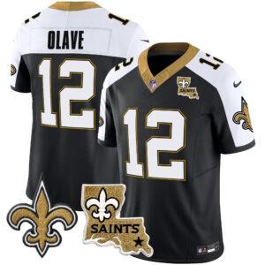 Men's Saints Vapor Limited Jersey - New Orleans Patch - All Stitched