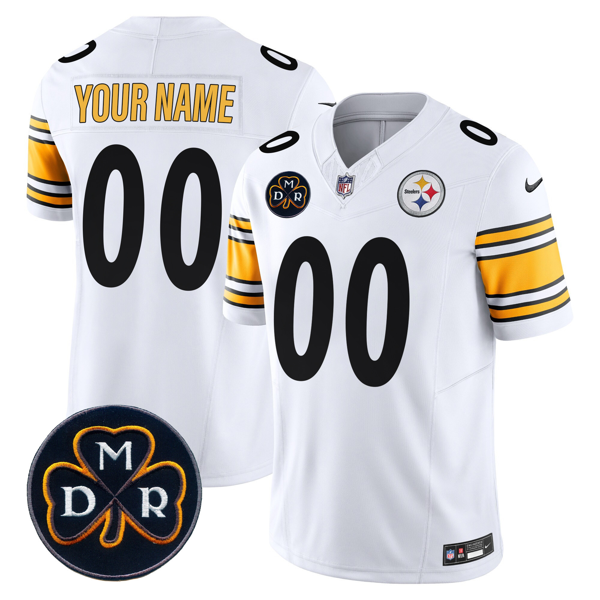 Steelers DMR Patch Vapor Limited Custom Jersey - All Stitched - Image 6