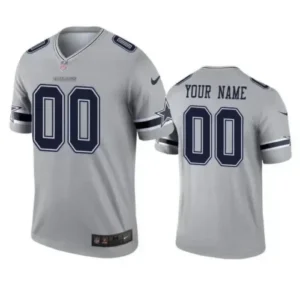 Dallas Cowboys Gray Custom Jersey - All Stitched