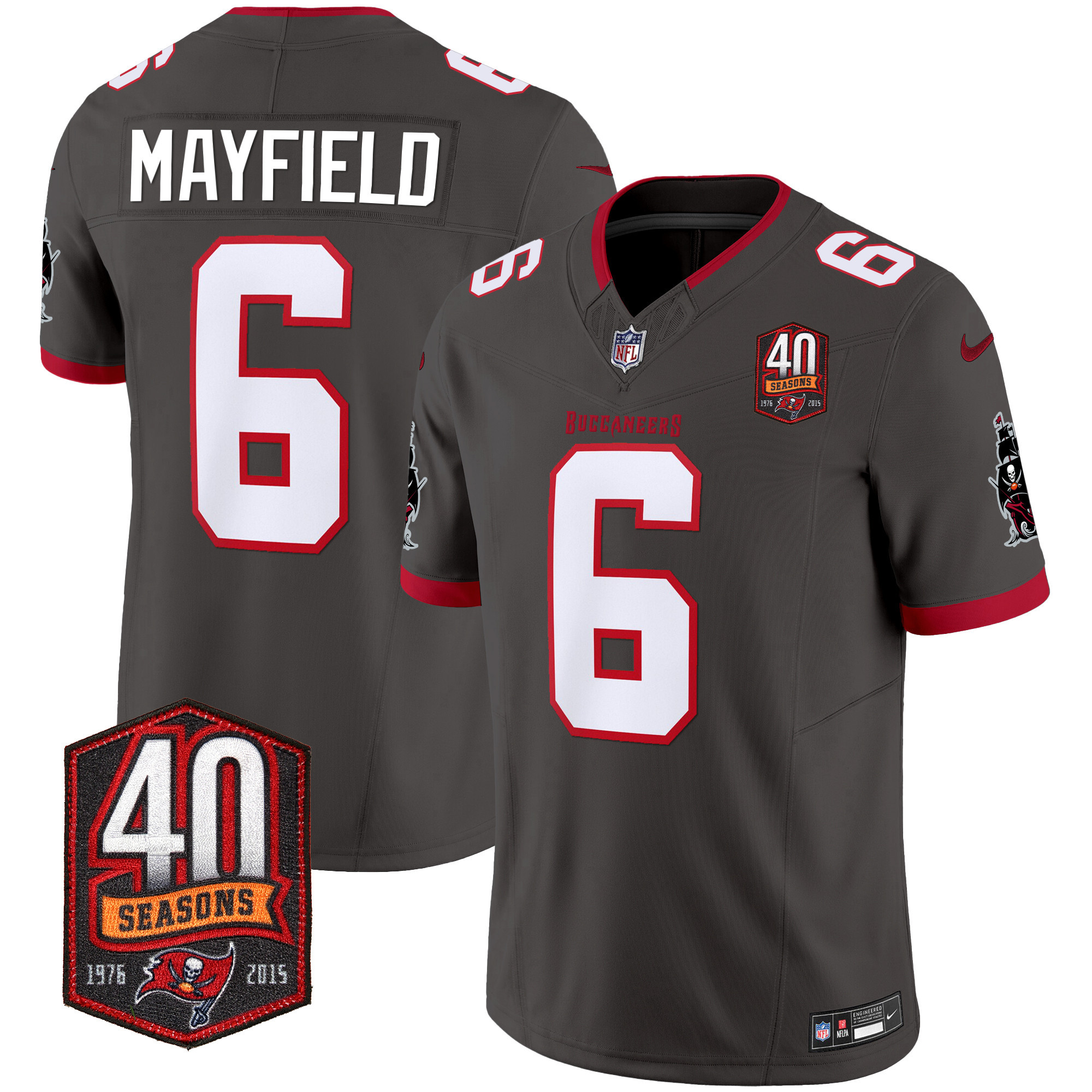Men's Buccaneers 40th Season Patch Vapor Limited Jersey - All Stitched - Image 32