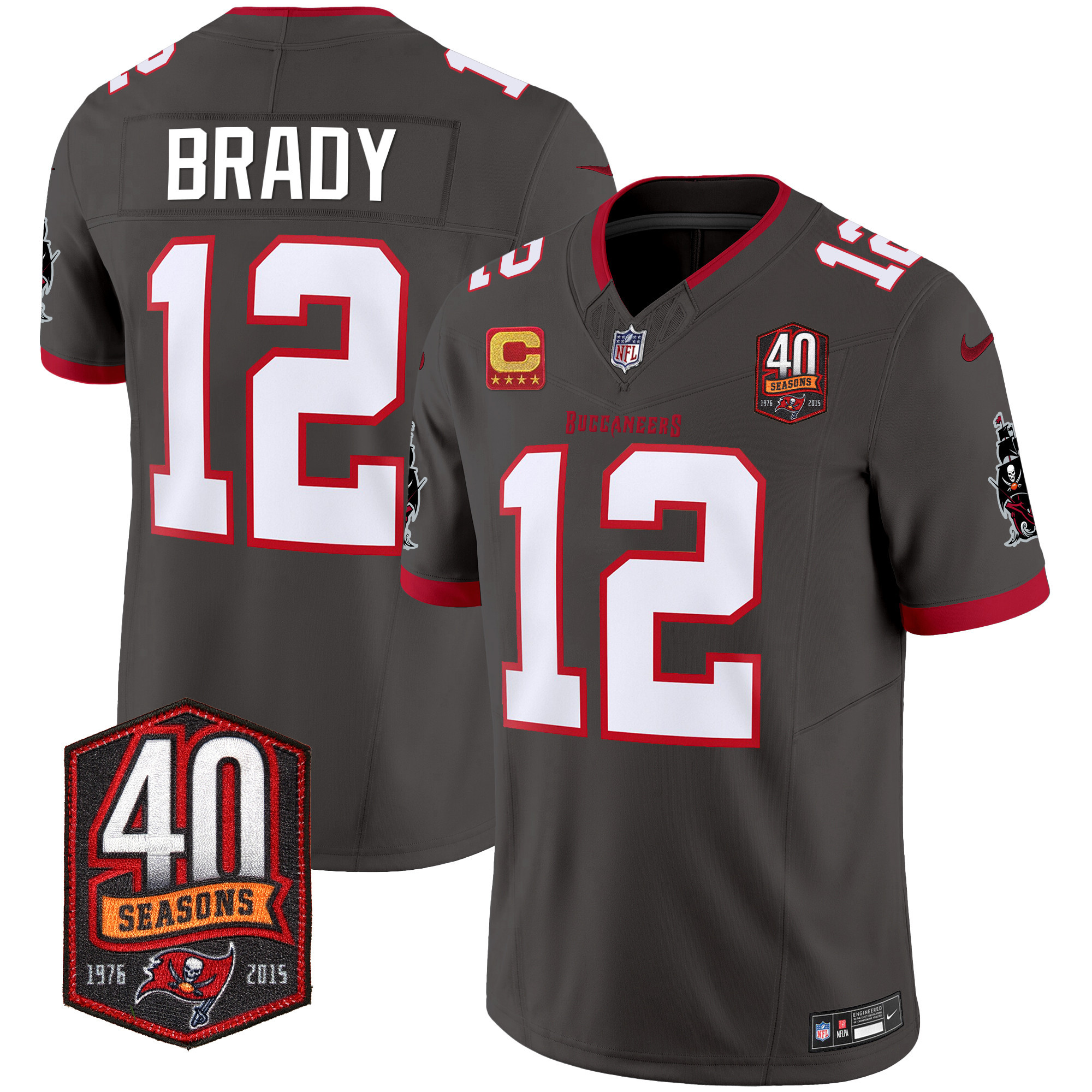 Men's Buccaneers 40th Season Patch Vapor Limited Jersey - All Stitched - Image 29