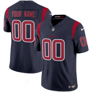Houston Texans Color Rush Legend Vapor Custom Jersey - All Stitched