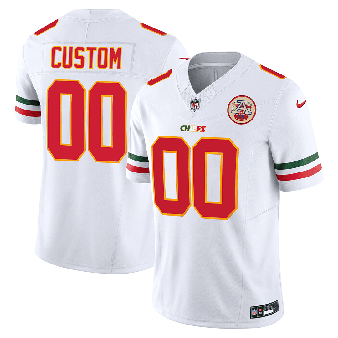 Kansas City Chiefs Mexico Edition Vapor Limited Custom Jersey - All Stitched - Image 2