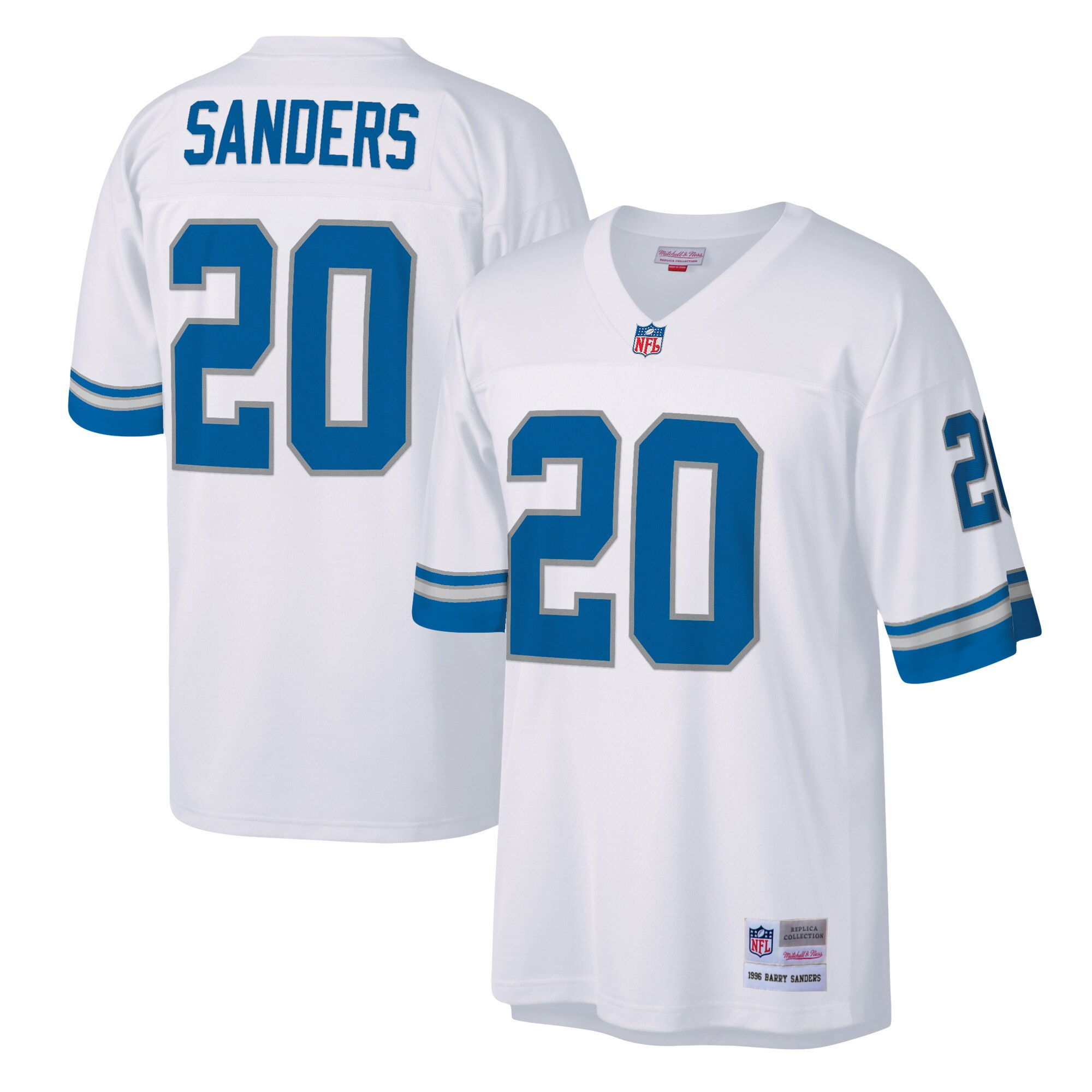 Barry Sanders Detroit Mitchell & Ness Lions Legacy Jersey - All Stitched - Image 2