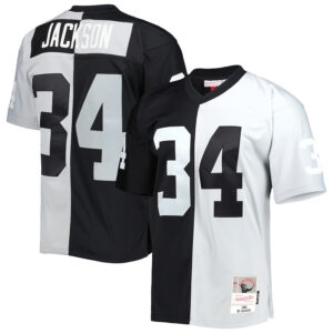 Bo Jackson Las Vegas Raiders 1988 Split Legacy Jersey - All Stitched