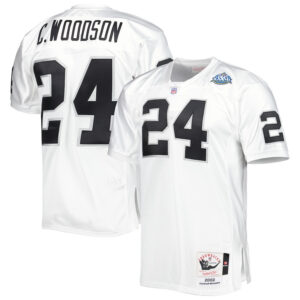 Charles Woodson Las Vegas Raiders Throwback Retired Jersey - All Stitched