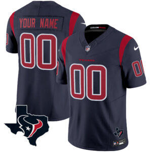Houston Texans Color Rush Legend Vapor Custom Jersey V2 - All Stitched
