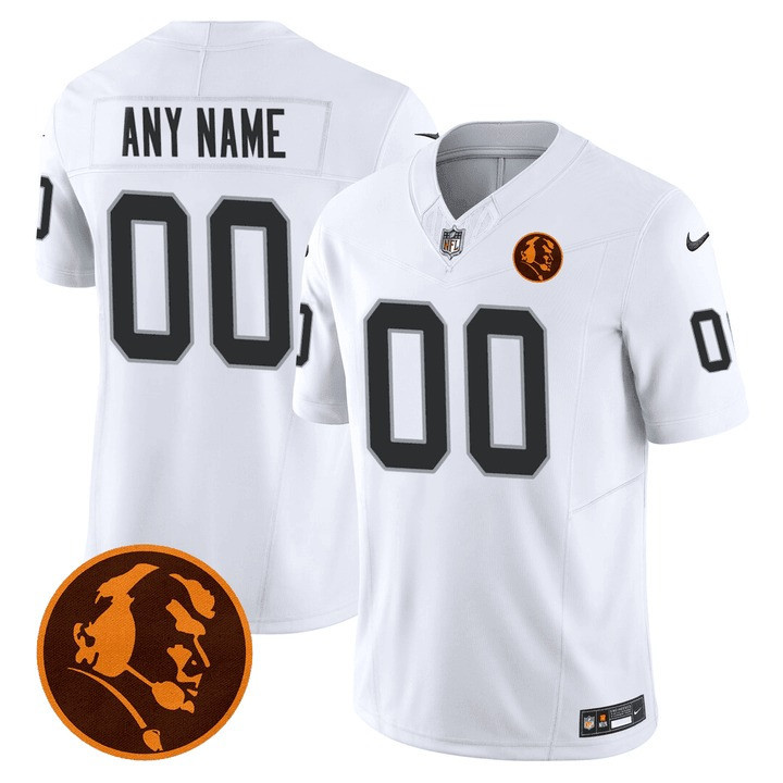 Raiders John Madden Honoring Patch Vapor Custom Jersey - All Stitched - Image 2