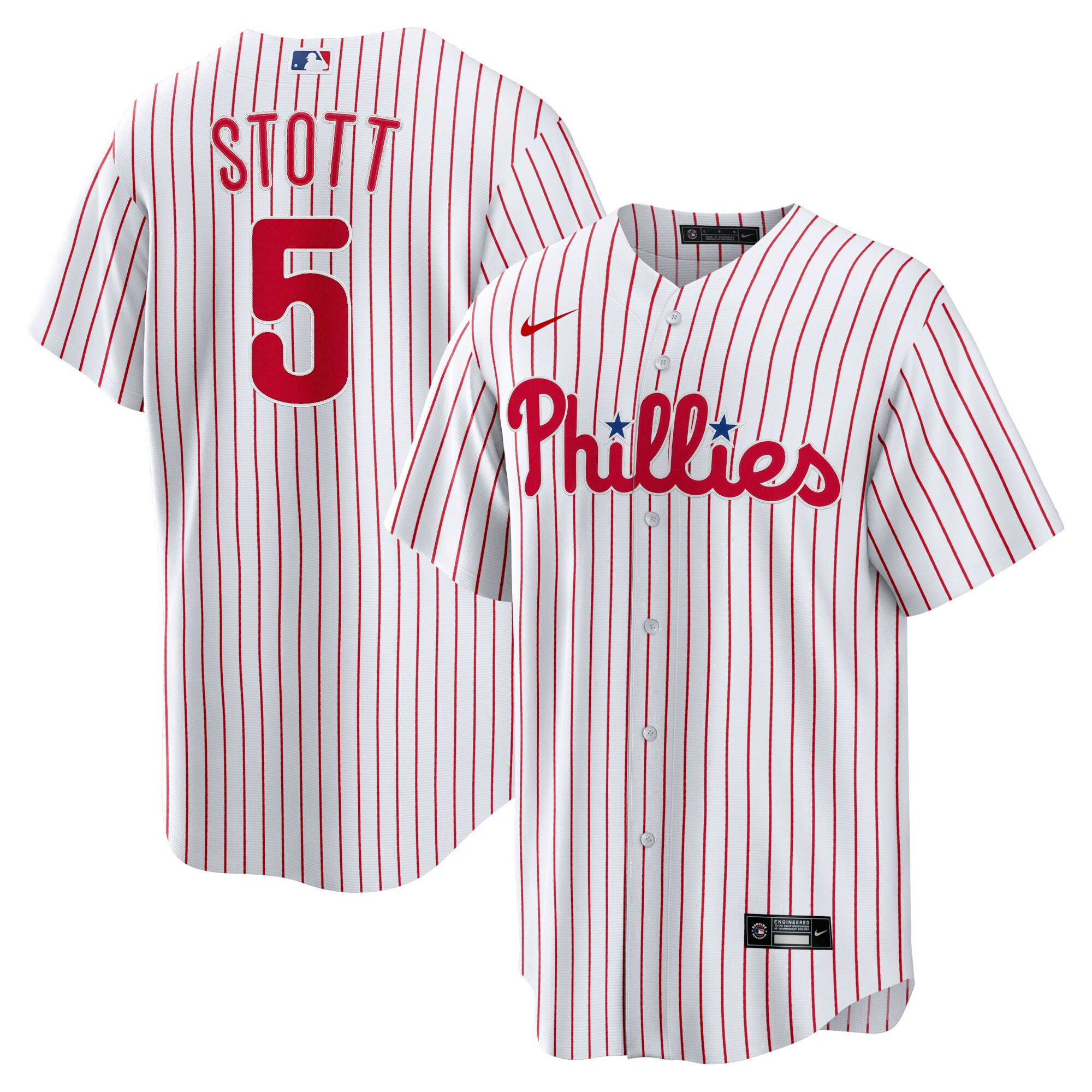 Bryson Stott Philadelphia Phillies White Jersey - All Stitched