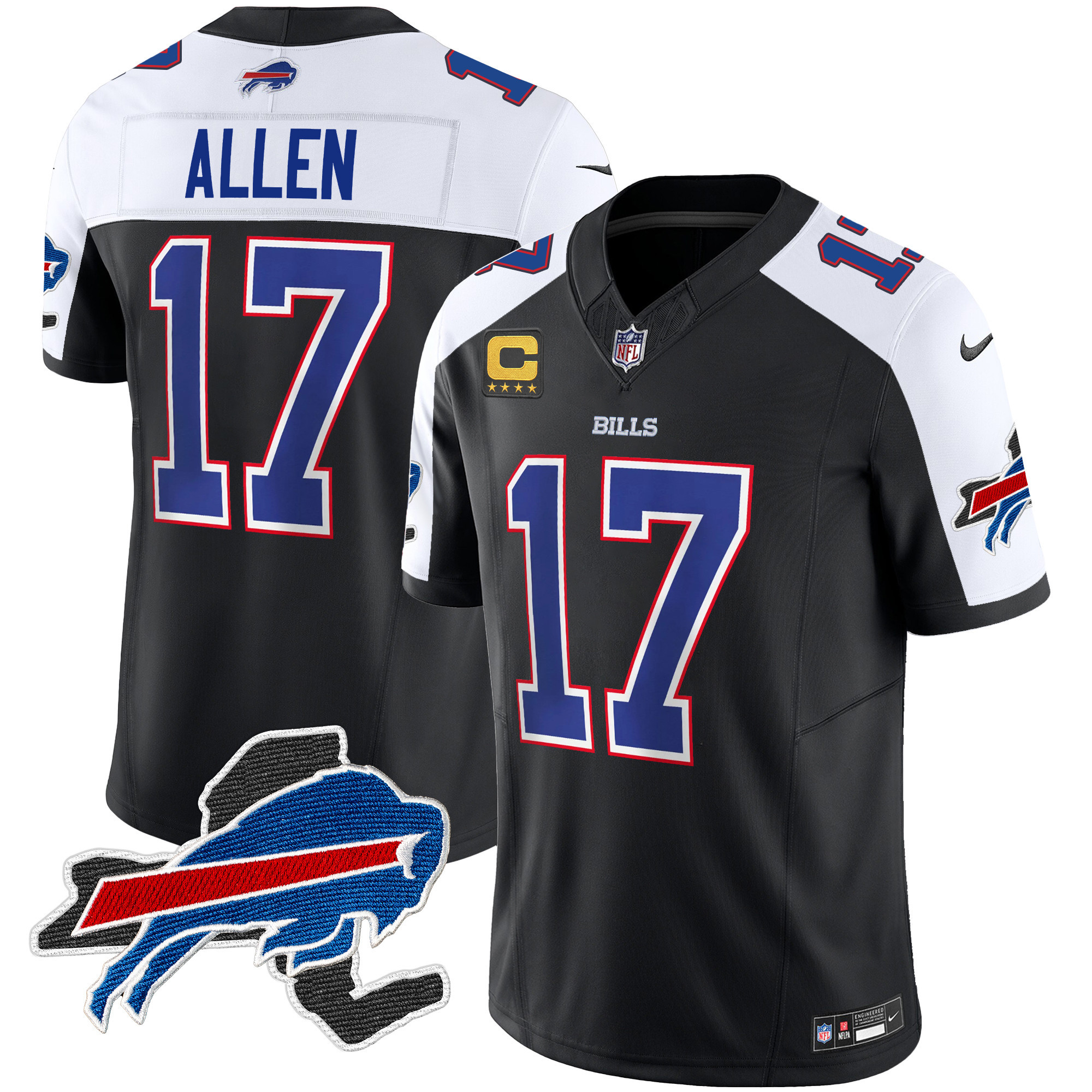 Men's Bills New York Patch Vapor Limited Jersey - All Stitched - Image 2