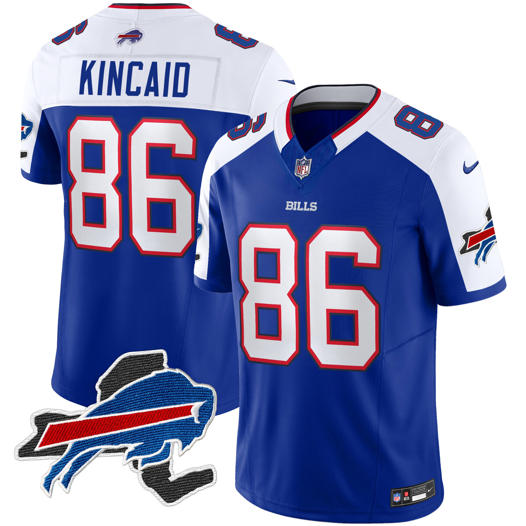 Men's Bills New York Patch Vapor Limited Jersey - All Stitched - Image 15