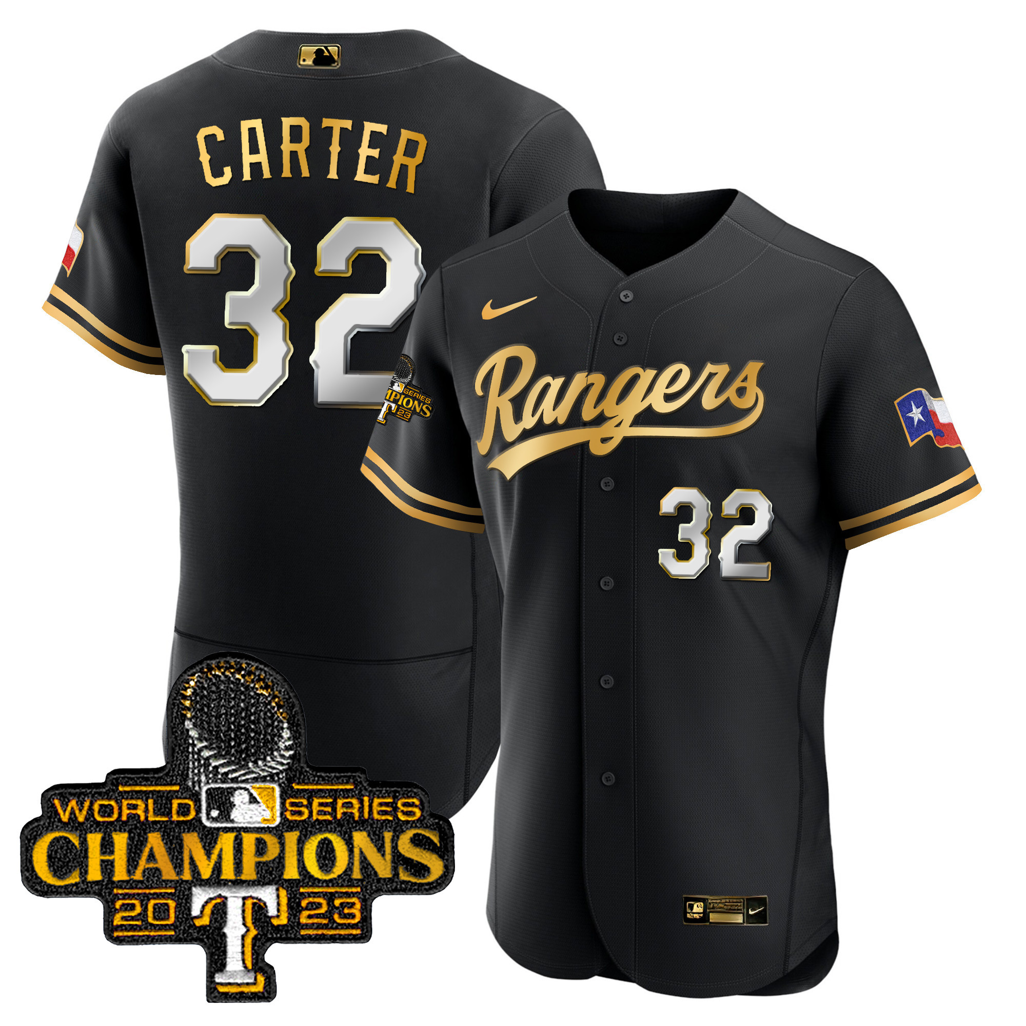 Men's Texas Rangers 2023 World Series Champions Flex Base Jersey V3 - All Stitched - Image 6