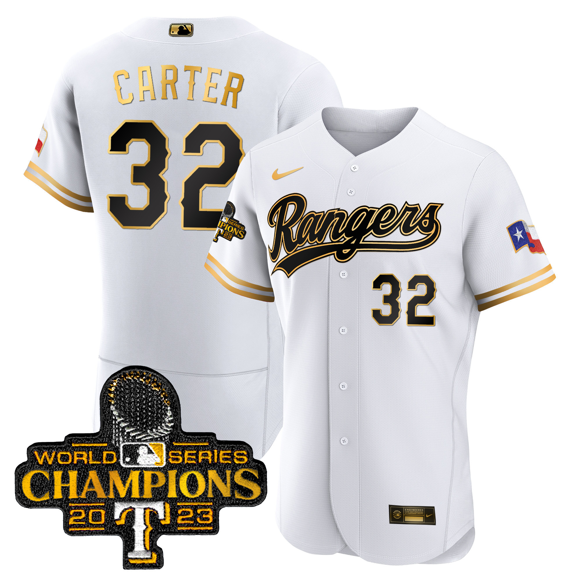 Men's Texas Rangers 2023 World Series Champions Flex Base Jersey V3 - All Stitched - Image 15