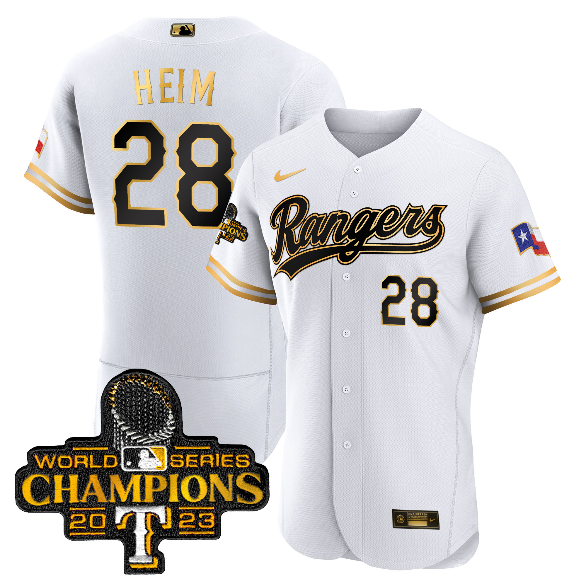 Men's Texas Rangers 2023 World Series Champions Flex Base Jersey V3 - All Stitched - Image 16
