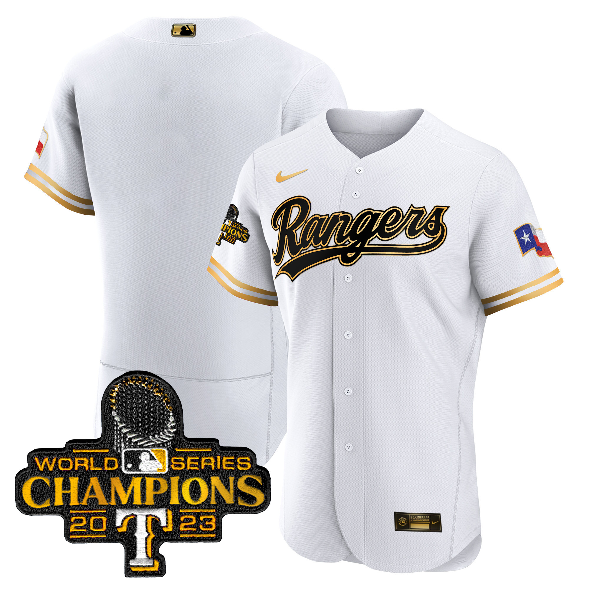 Men's Texas Rangers 2023 World Series Champions Flex Base Jersey V3 - All Stitched - Image 18