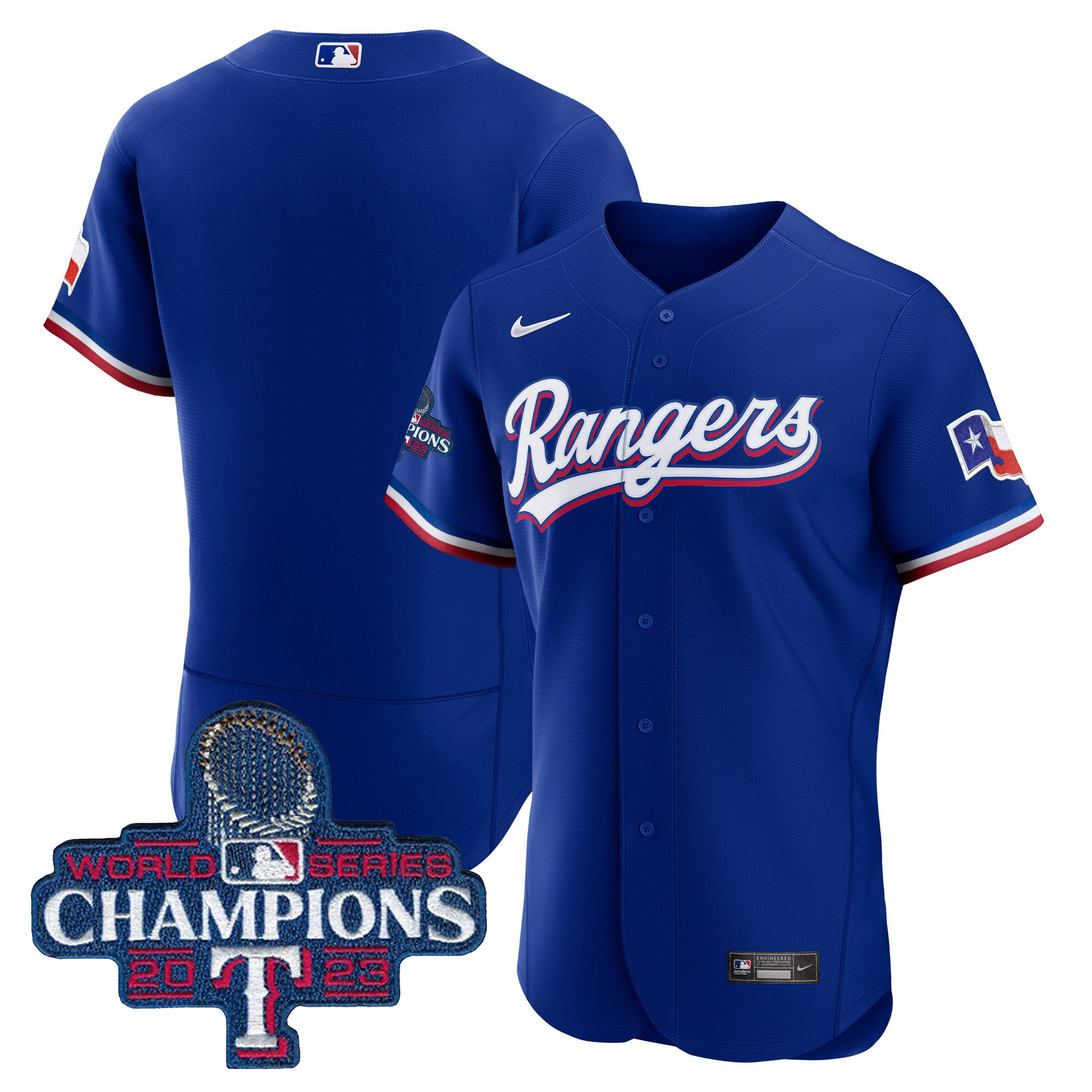 Men's Texas Rangers 2023 World Series Champions Flex Base Jersey V3 - All Stitched - Image 36