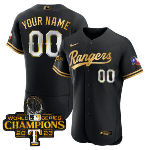 Texas Rangers 2023 World Series Champions Flex Base Custom Jersey V3 - All Stitched