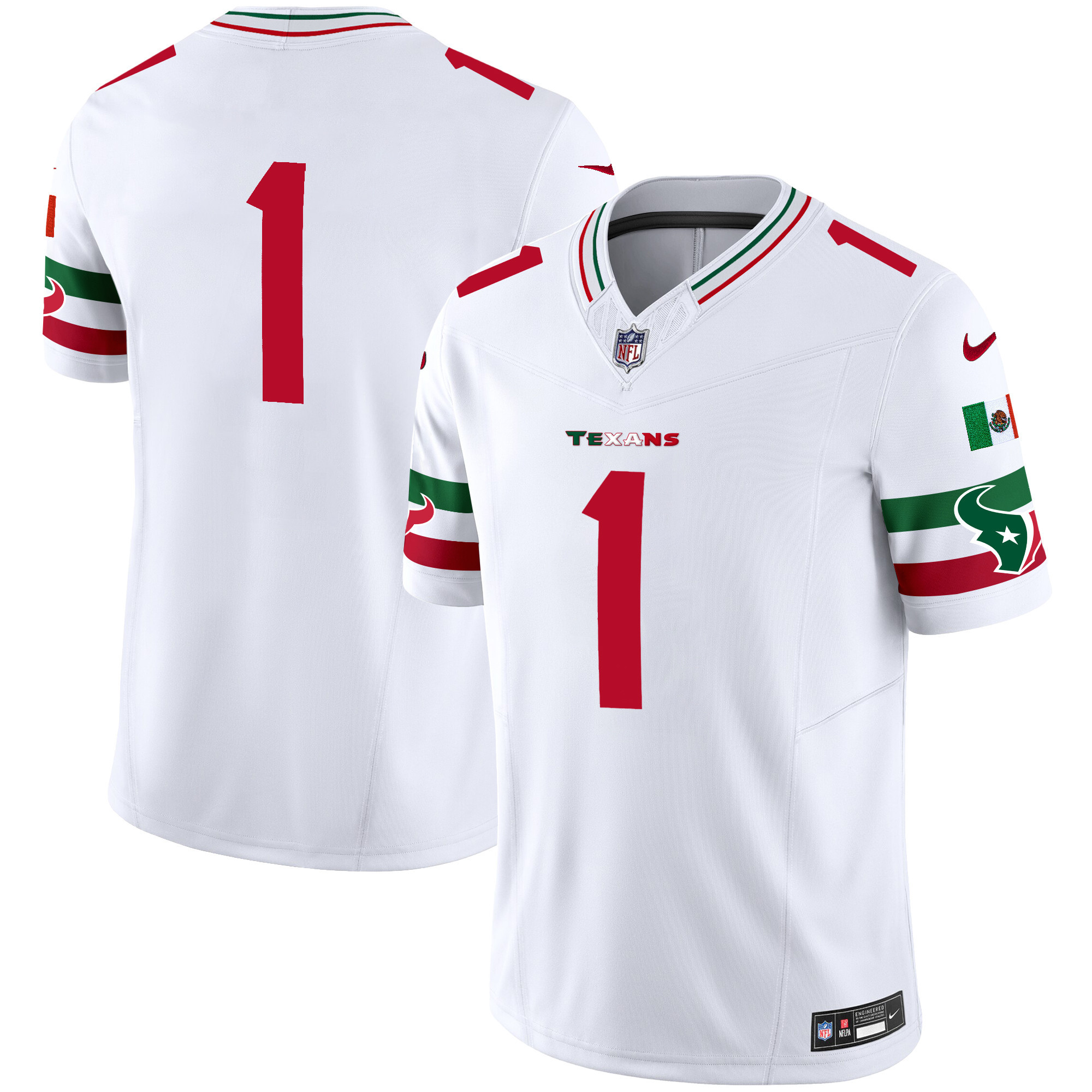 Men's Houston Texans Mexico Vapor Limited Jersey - All Stitched - Image 7