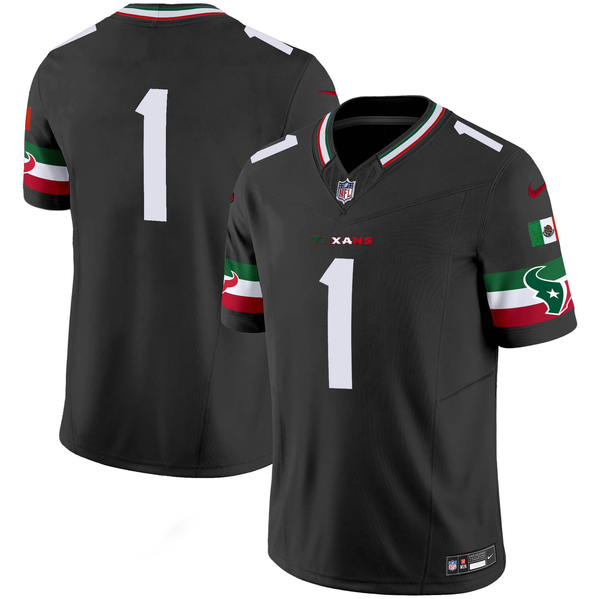 Men's Houston Texans Mexico Vapor Limited Jersey - All Stitched - Image 14