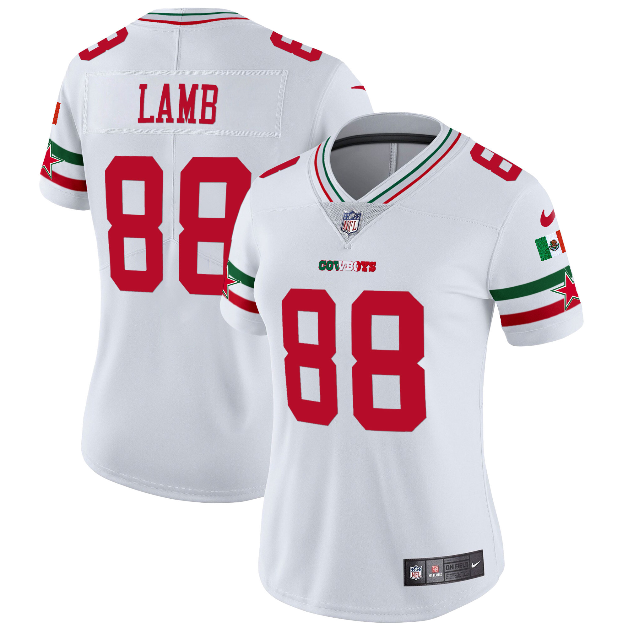 Women's Cowboys Mexico Vapor Limited Jersey - All Stitched - Image 3