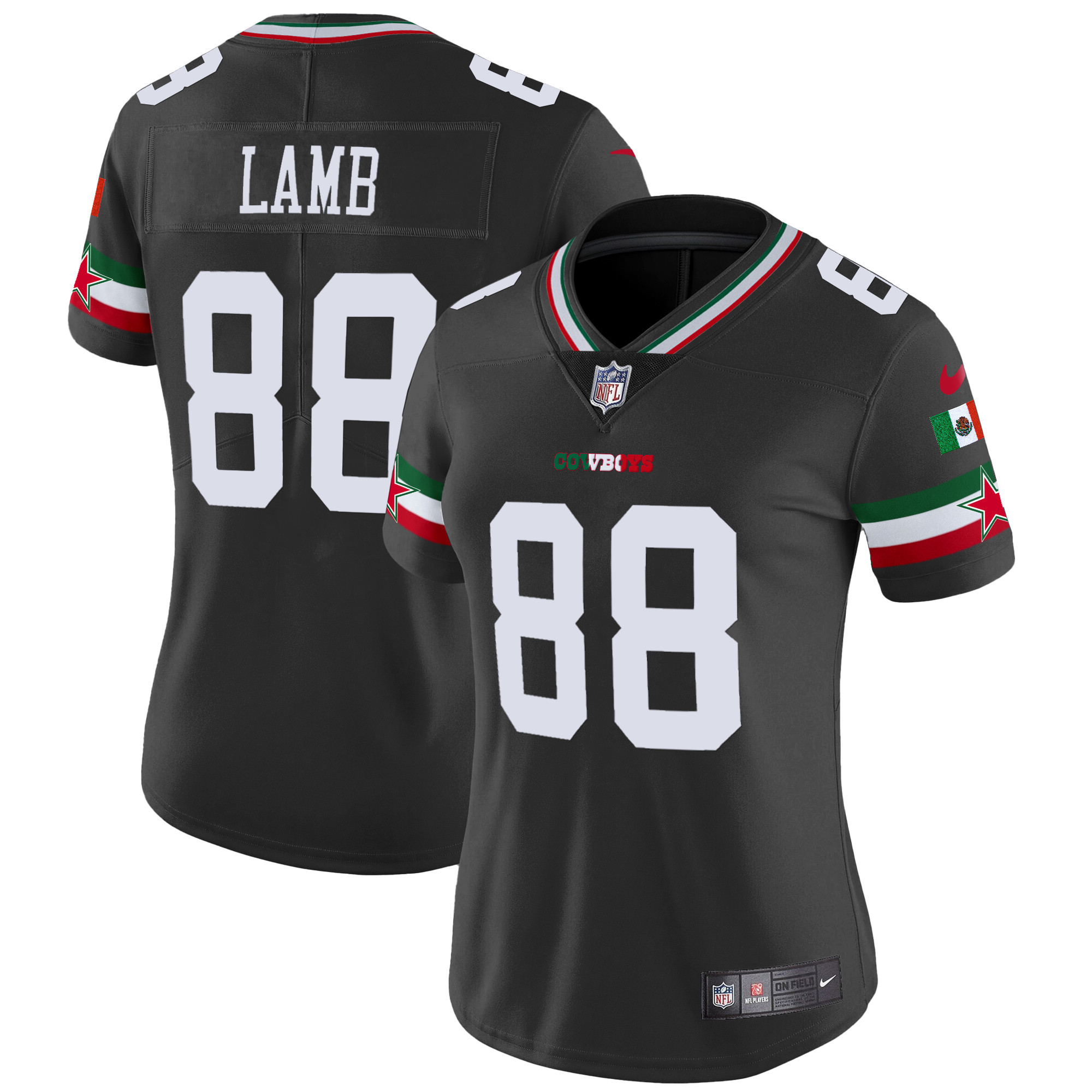 Women's Cowboys Mexico Vapor Limited Jersey - All Stitched - Image 9