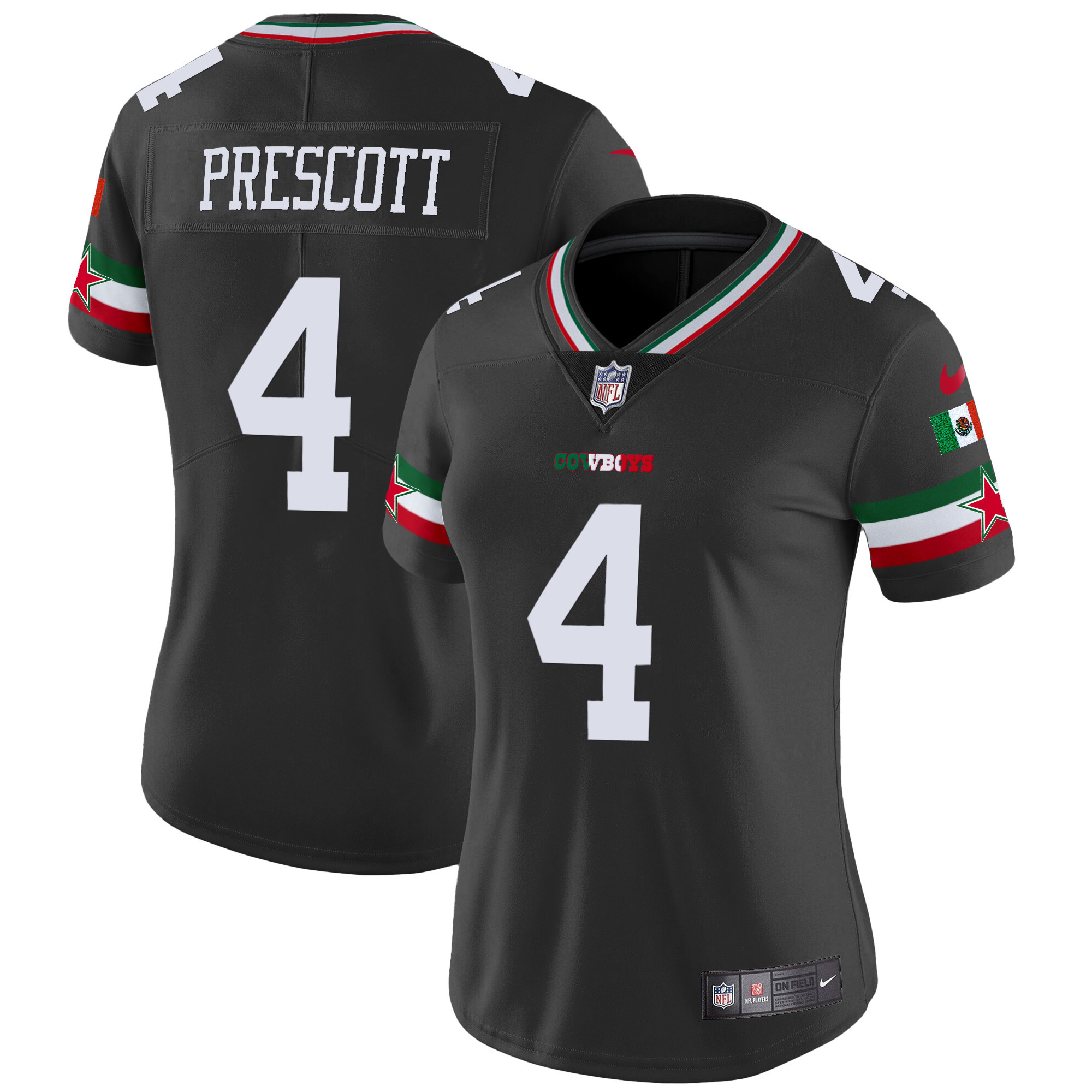 Women's Cowboys Mexico Vapor Limited Jersey - All Stitched - Image 8