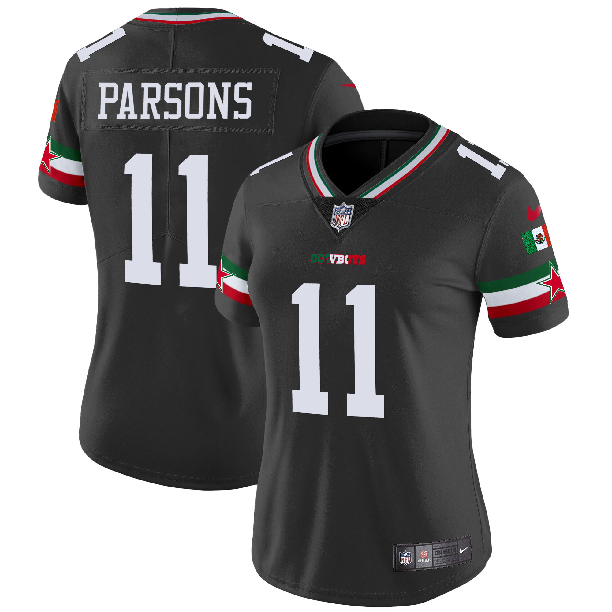 Women's Cowboys Mexico Vapor Limited Jersey - All Stitched - Image 7