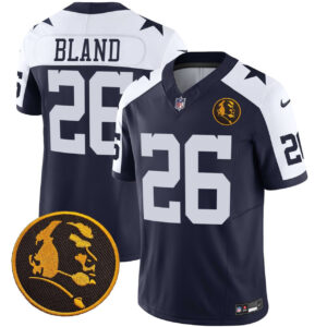 Dallas Cowboys DaRon Bland John Madden Patch Jersey Thanksgiving - All Stitched