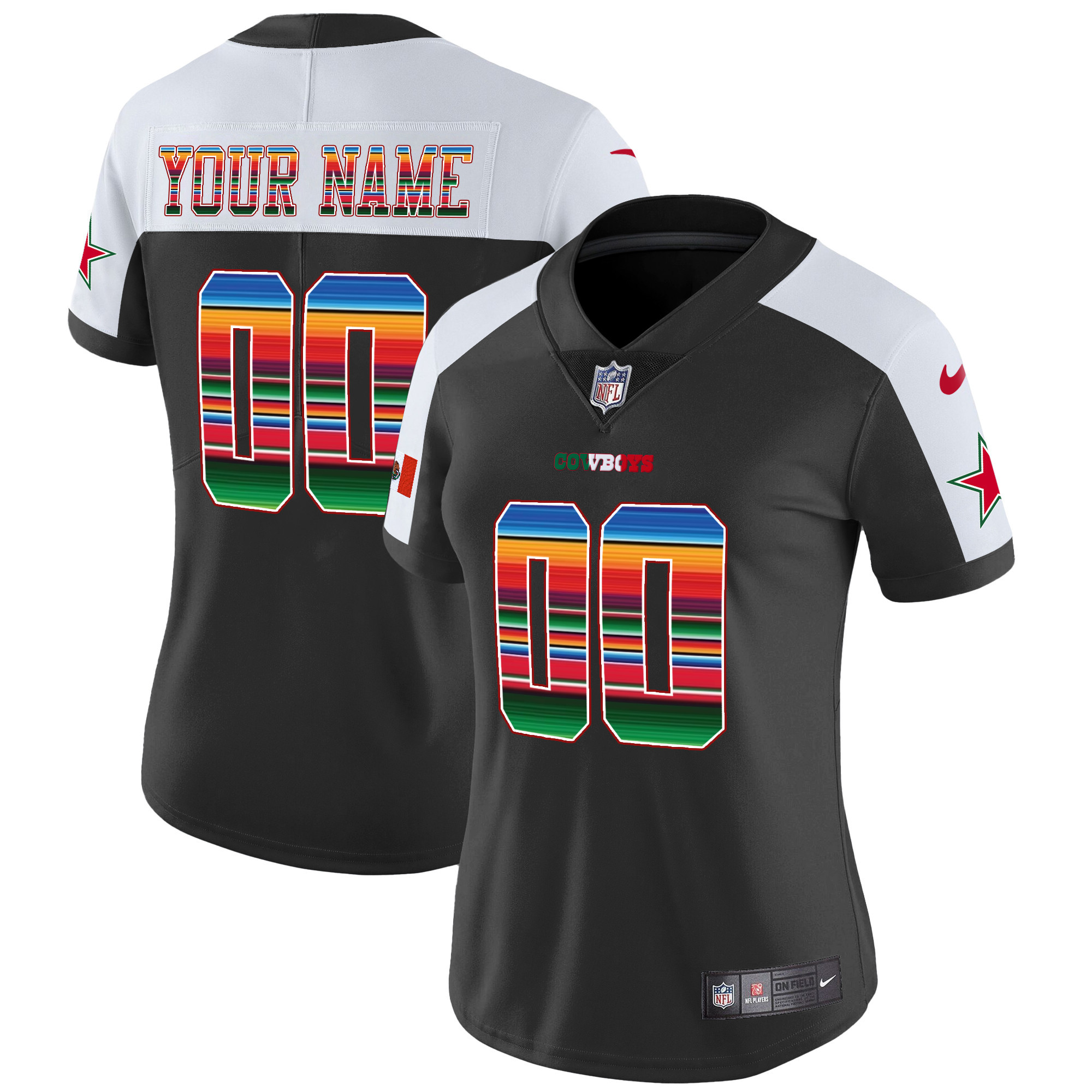 Cowboys Mexico Vapor Limited Custom Jersey V2 - All Stitched - Image 8