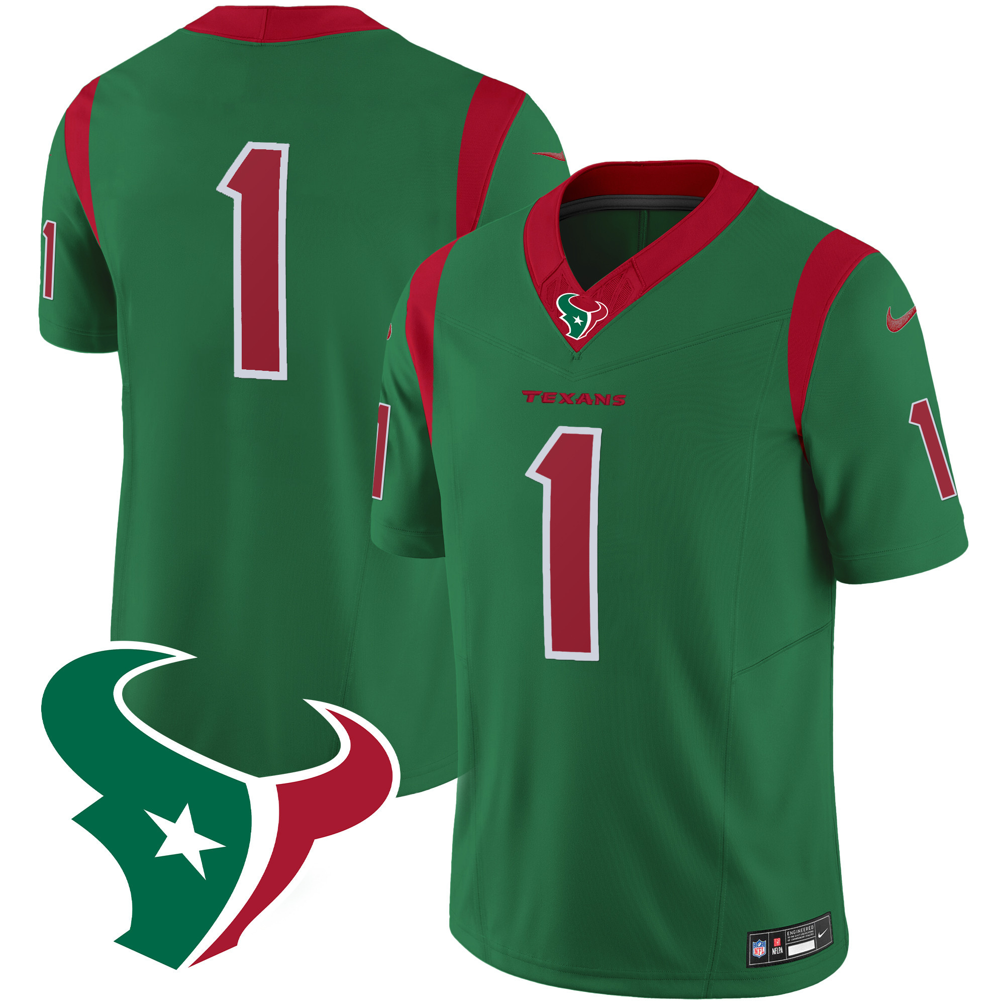 Men's Houston Texans Mexico Vapor Limited Jersey - All Stitched - Image 28