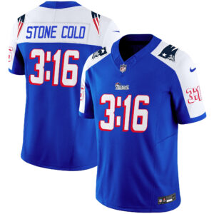 New England Patriots Stone Cold Steve Austin Jersey - All Stitched