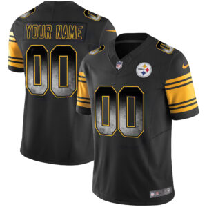 Steelers Arch Smoke Vapor Custom Jersey V2 - All Stitched