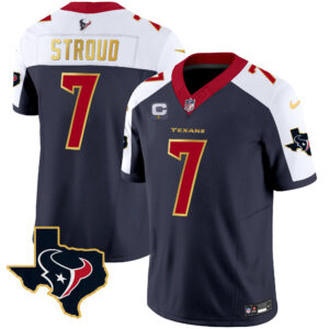 Men's Houston Texans Gold Trim Vapor Jersey - All Stitched