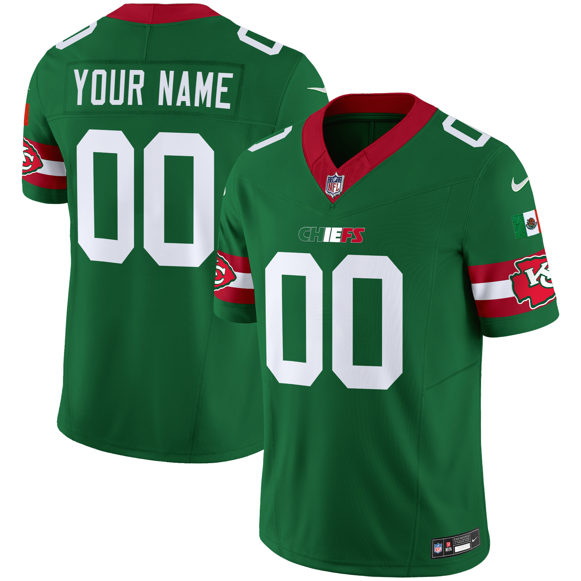 Chiefs Mexico Vapor Limited Custom Jersey - All Stitched - Image 5