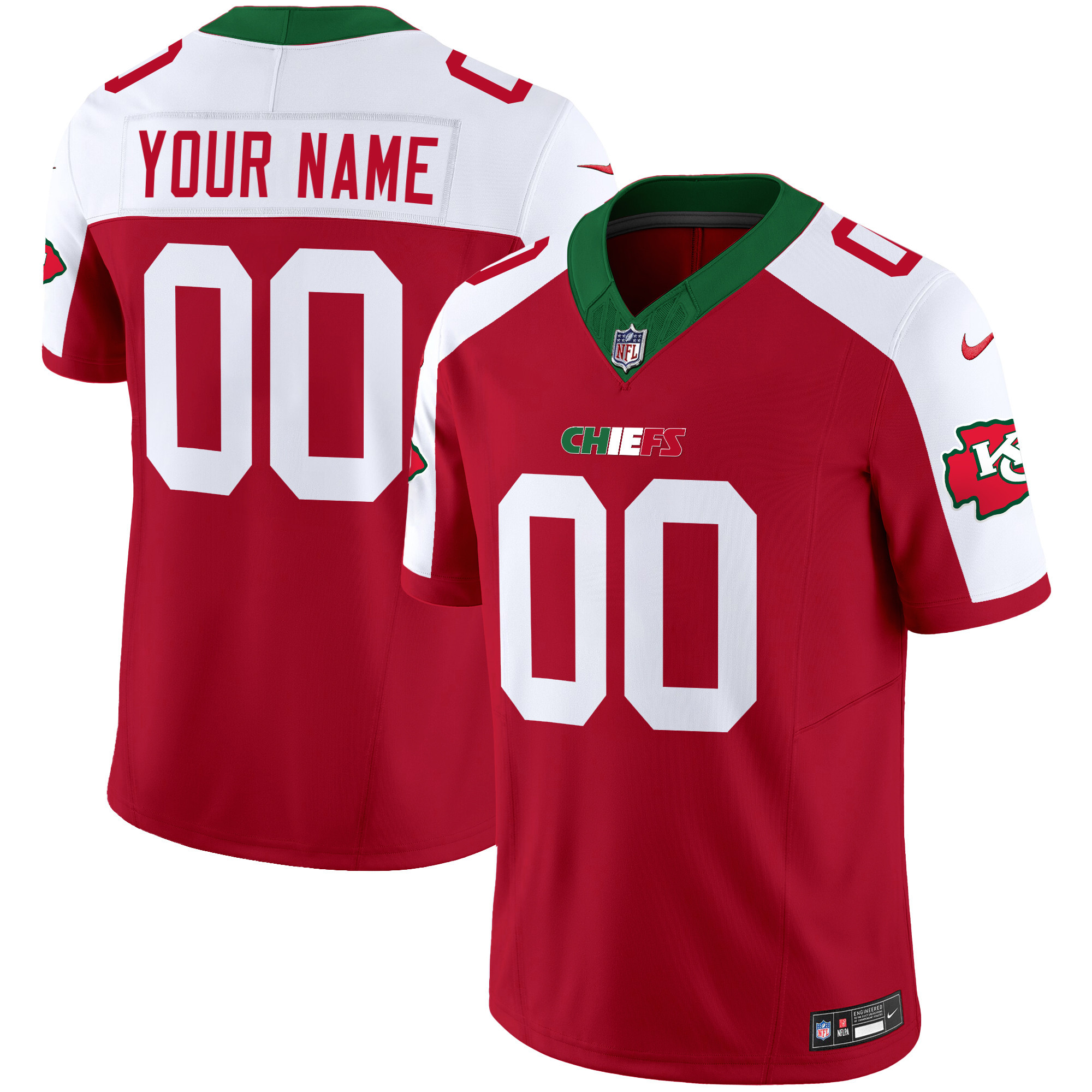 Chiefs Mexico Vapor Limited Custom Jersey - All Stitched - Image 4