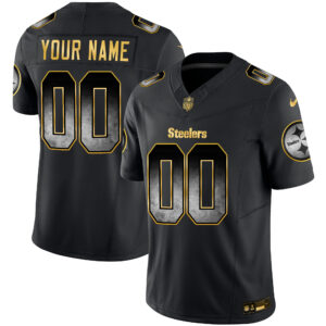 Steelers Arch Smoke Vapor Custom Jersey V3 - All Stitched