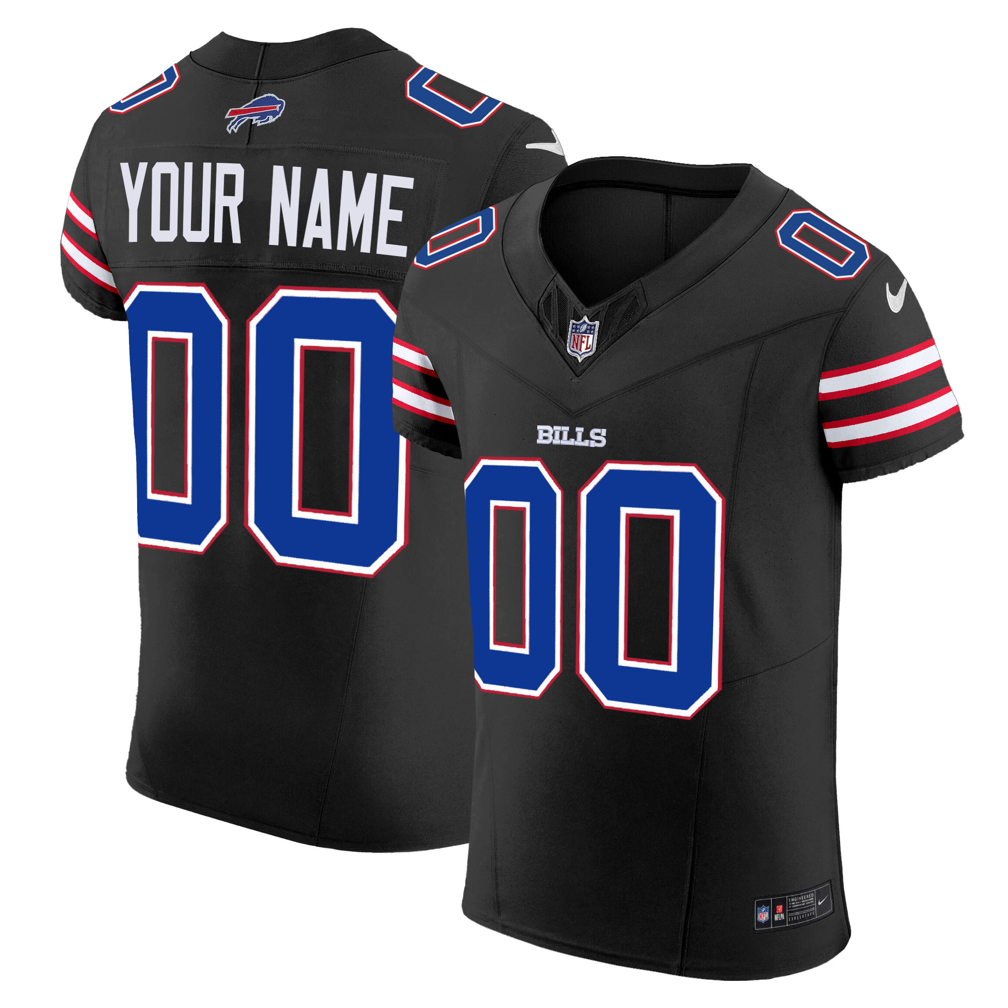 Bills Vapor Elite Custom Jersey - All Stitched - Image 3